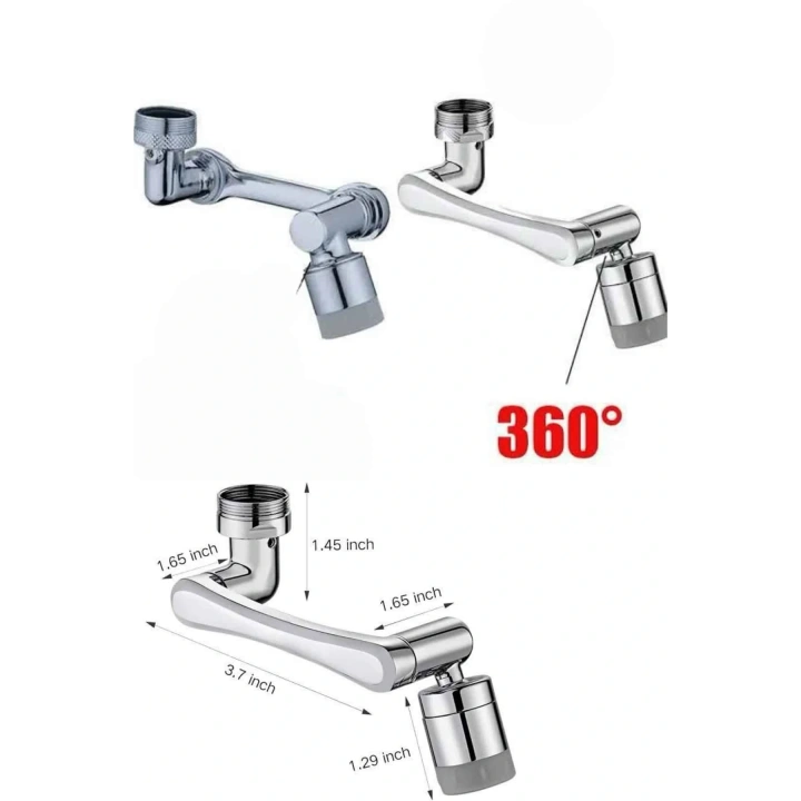 BFS Dönen Musluk Başlığı 1080 Derece Ayarlanabilir Filtreli Sprey Uç