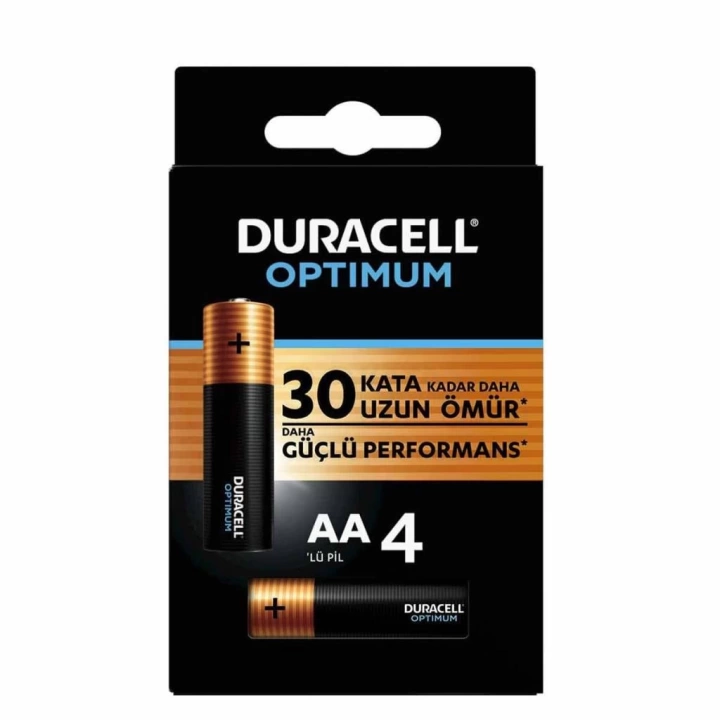 BFS   Duracell 4Lü Optimum AA Kalem Pil