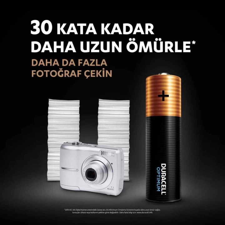 BFS   Duracell 4Lü Optimum AA Kalem Pil