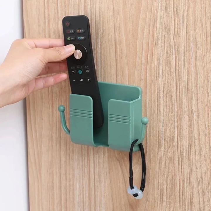 BFS  Duvar Tipi Yapışkanlı Kablo Tutuculu Telefon,Kumanda Tutucu Plastik Aparat