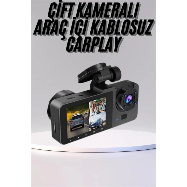 BFS DVR Araç İçi Kamera Hareket Algılayabilen 1080P CarPlay Video Kaydedici
