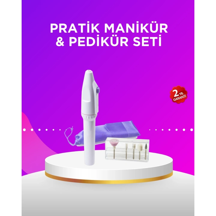 BFS Elektrikli Manikür ve Pedikür Matkap Seti – Ayarlanabilir Hız, Ergonomik ve Sessiz