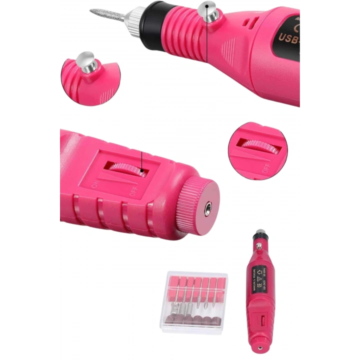 BFS Elektrikli Profesyonel Manikür Pedikür Seti Değiştirilebilir Başlık Seçeneği