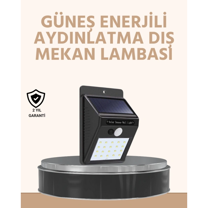 BFS Enerji Tasarruflu ve Otomatik Sensörlü LED Güneş Işığı – Dış Mekan Uyumlu