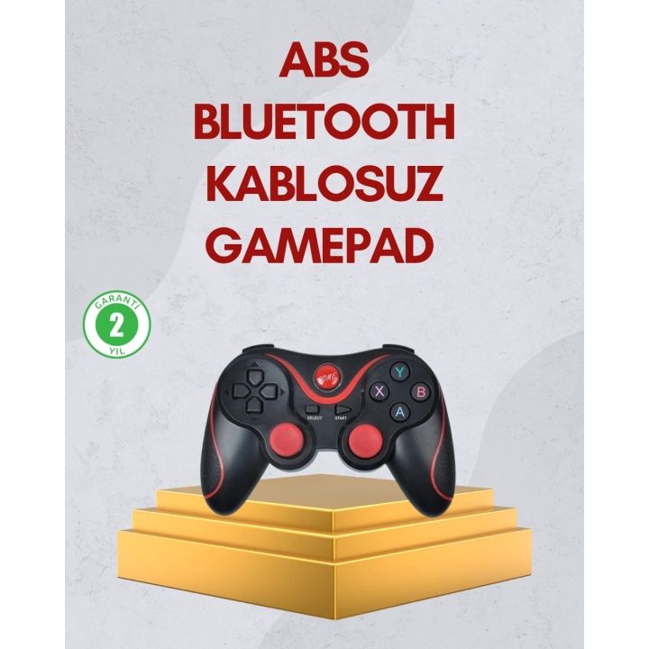 BFS Ergonomik Tasarımlı Kablosuz Bluetooth Gamepad Titreşimli