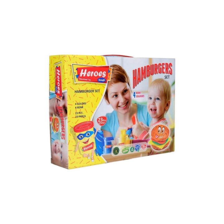 BFS   ERN-538 Heroes Hamburger Oyun Hamuru Seti - Eren Oyuncak