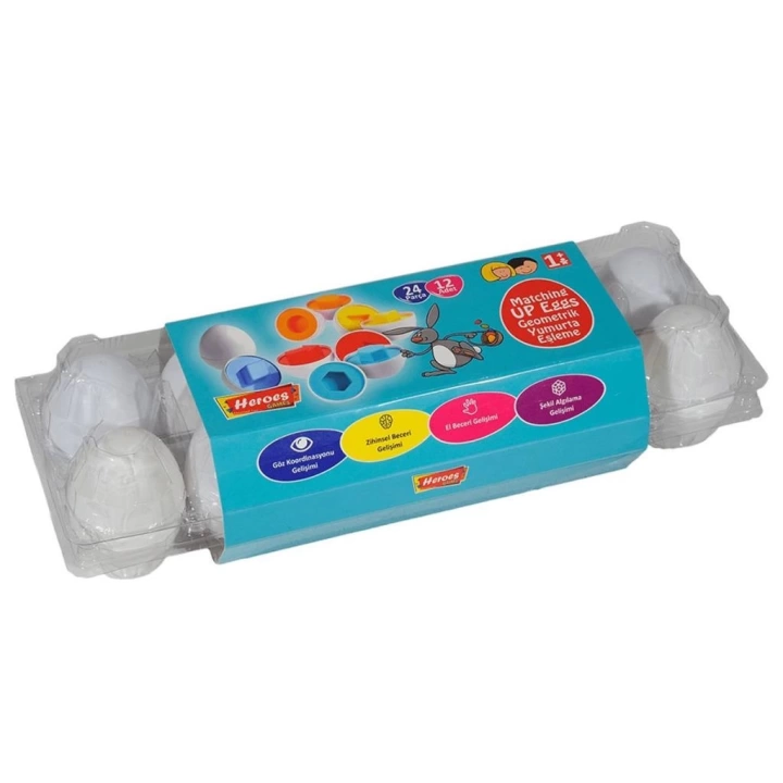 BFS  ERN-804 Heroes Toys 12li Yumurta Eşleştirme - Eren Oyuncak