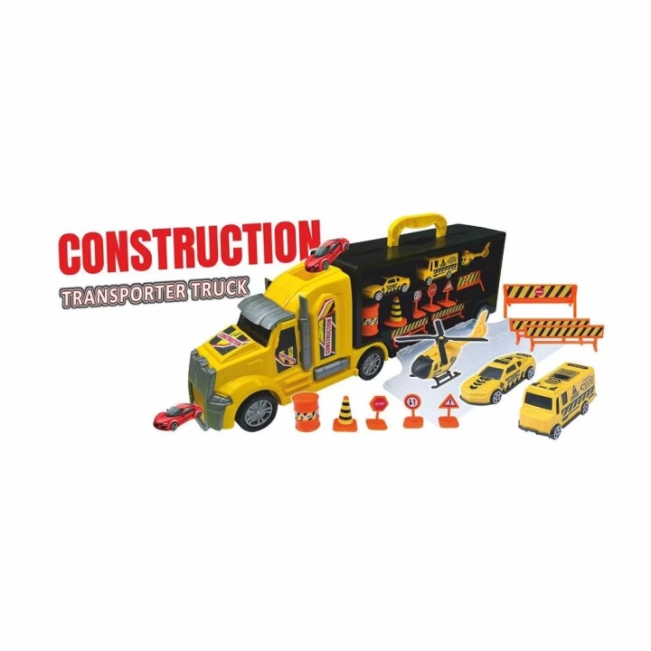BFS   ERN-874 Heroes Toys Çantalı İnşaat Taşıyıcı Tır Seti - Eren Oyuncak