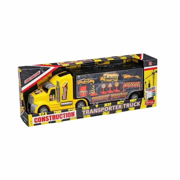 BFS   ERN-874 Heroes Toys Çantalı İnşaat Taşıyıcı Tır Seti - Eren Oyuncak