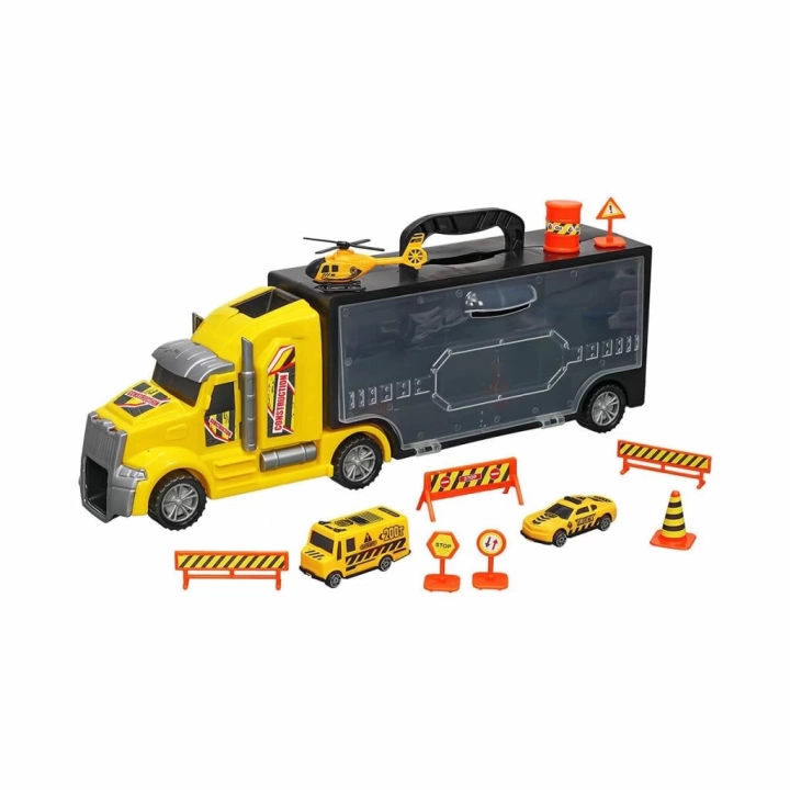 BFS   ERN-874 Heroes Toys Çantalı İnşaat Taşıyıcı Tır Seti - Eren Oyuncak