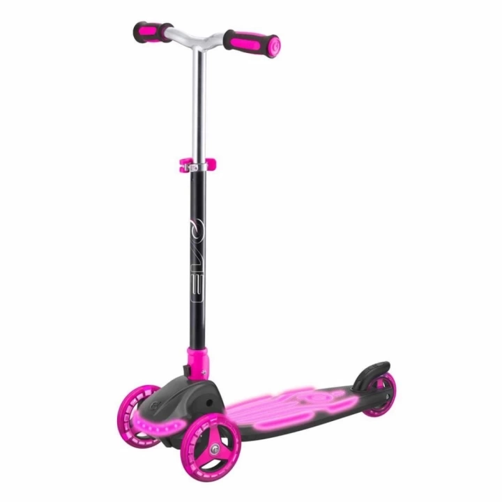 BFS   Evo 3 Tekerlekli Katlanabilir Illuminate Işıklı Pembe Scooter
