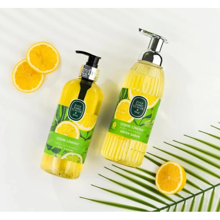 BFS   Eyüp Sabri Tuncer Doğal Zeytinyağlı Köpük Sabun 500 ml Çeşme Limonu
