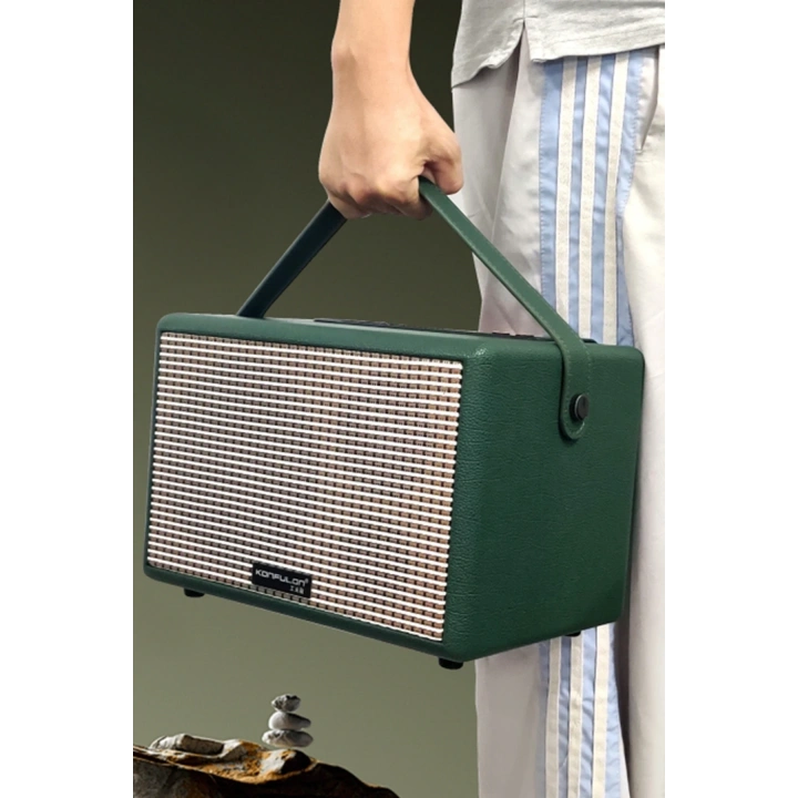 BFS  F31 50W Sürücülü 2 Adet Mikrofonlu BT 5.2 Kablosuz Hoparlör - Turuncu