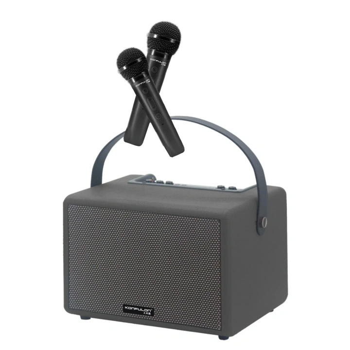 BFS  F32 2x50W Sürücülü 2 Adet Mikrofonlu BT 5.2 Kablosuz Hoparlör - Yeşil