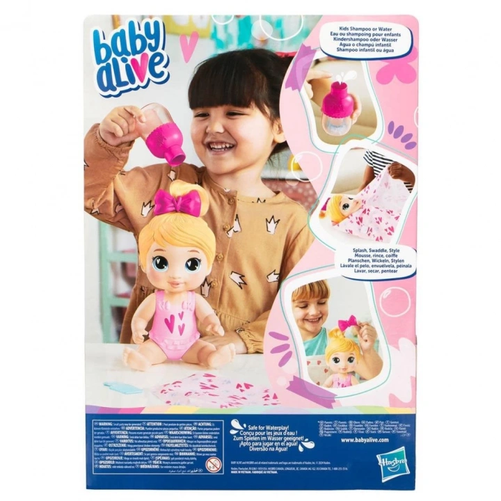 BFS   F9119 Baby Alive Şampuan Sevgisi Sarışın Bebek +3 yaş