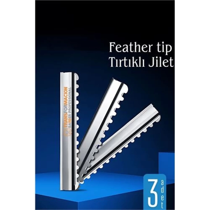 BFS  Feather Tip Tırtıklı Ustura Jileti 3 Adet