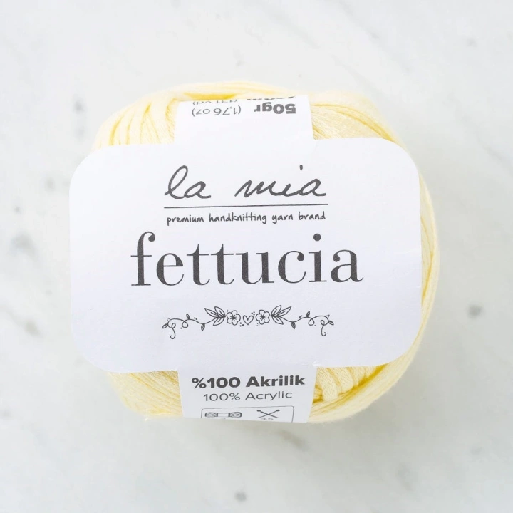 BFS  Fettucia Toz Sarı El Örgü İpi - L028 - 33878