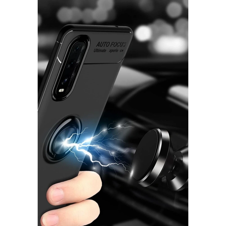 BFS   Find X2 Kılıf Range Yüzüklü Silikon - Kırmızı