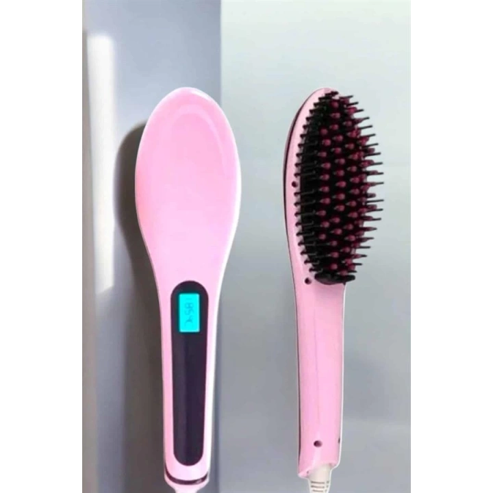 BFS Fön Tarağı Saç Düzleştirici Sıkı Dişli Isı Ayarlı Elektriklenme Karşıtı