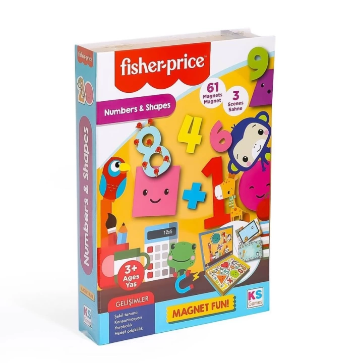 BFS  FP 13411 Fisher Price Baby Puzzle Numbers Shapes -KS Puzzle