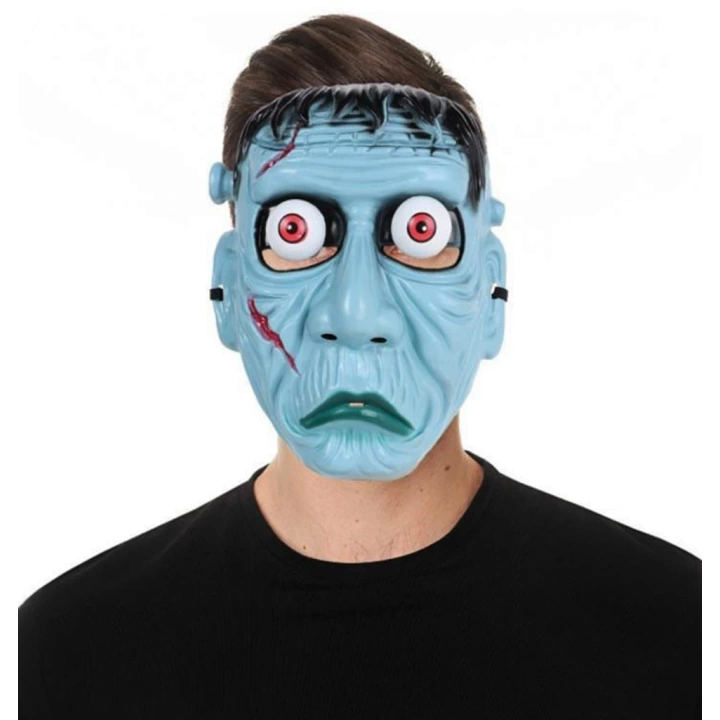 BFS   Frankenstein Temalı Sallanan Oynar Gözlü Maske