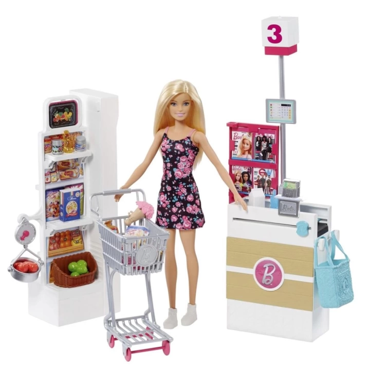 BFS  FRP01 Barbie Süpermarkette Oyun Seti