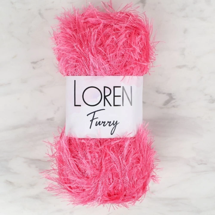 BFS  Furry Koyu Pembe El Örgü İpi - RF016 - 34050