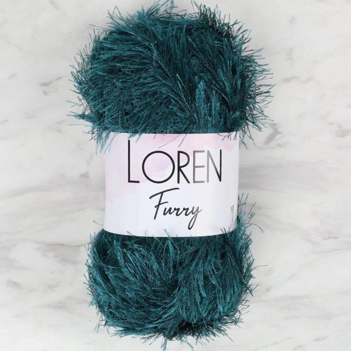 BFS  Furry Petrol Mavisi El Örgü İpi - RF039 - 34057