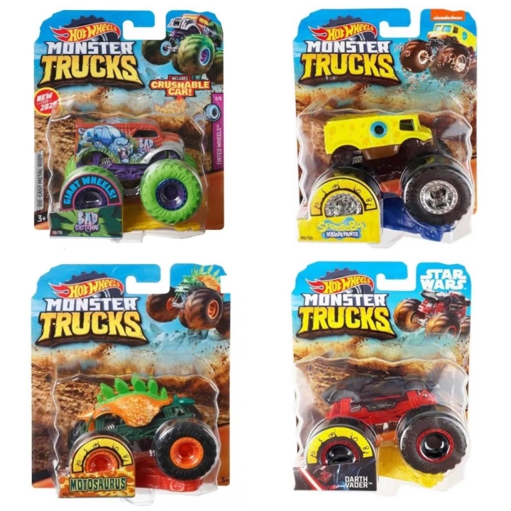 BFS  FYJ44 Hot Wheels, Monster Trucks 1:64 Arabalar