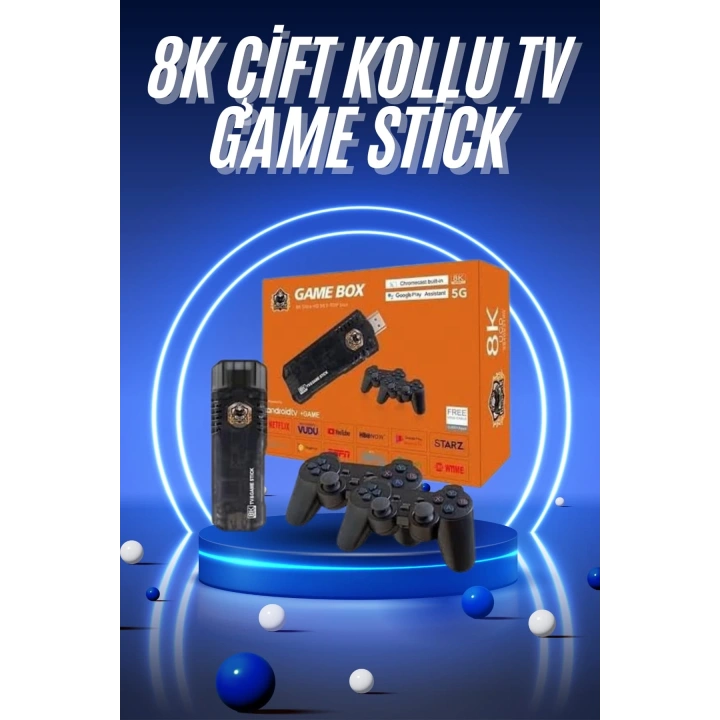 BFS Game Box Android Tv 36500 Oyunlu Atari 5g 8k HDR Ultra HD 64 GB