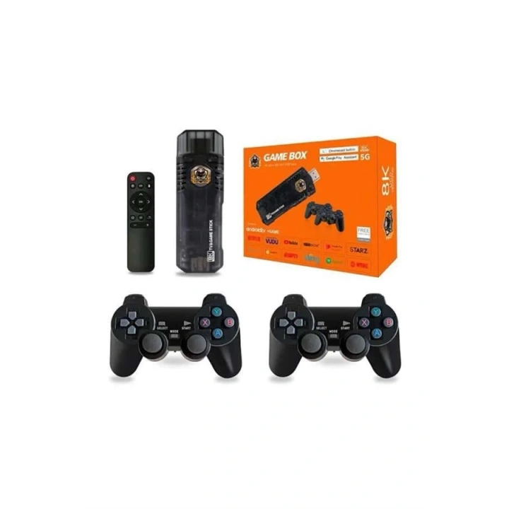 BFS Game Box Android Tv 36500 Oyunlu Atari 5g 8k HDR Ultra HD 64 GB