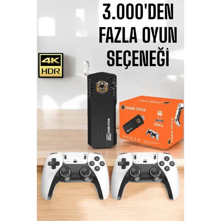 BFS Game Stick Retro 8K ULTRA HD Video Oyun Konsolu Android Tv Özelliği