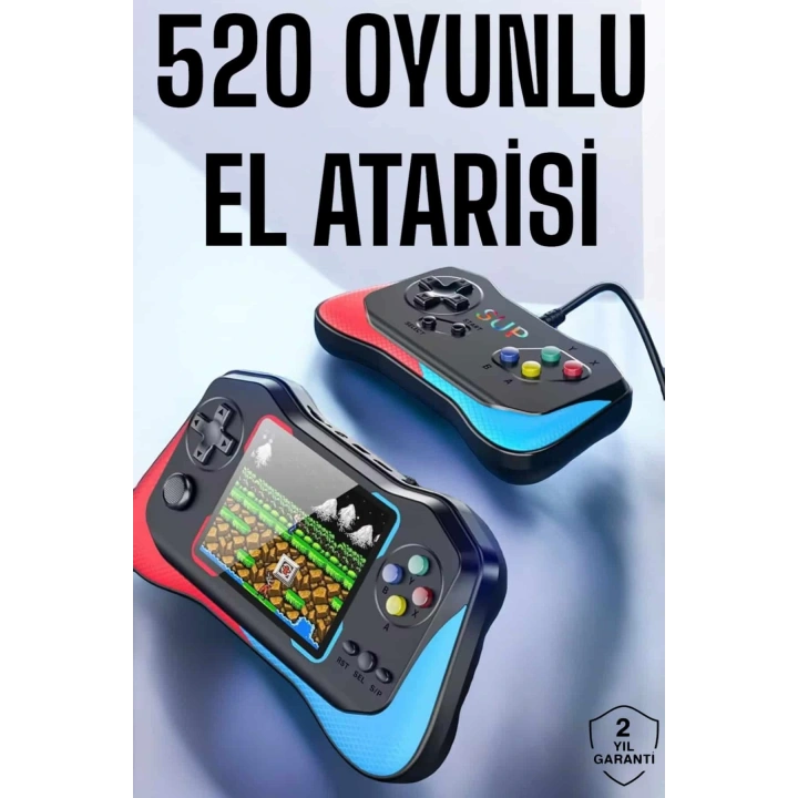 BFS Gamepad Joystick Nostalji 500 Oyunlu 2 Li Atari Gamebox Oyun Konsolu Sup Atari