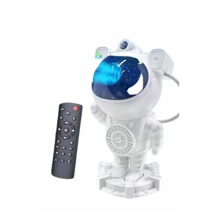 BFS Gece Lambası Astronot Bluetooth Hoparlörlü Galaksi Işık Projektörü