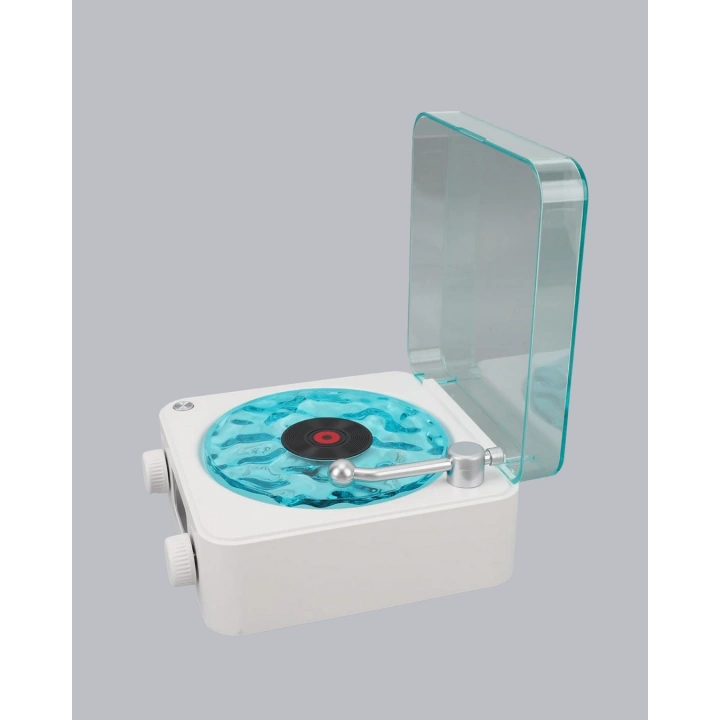 BFS Gece Lambası Stereo Bluetooth Hoparlör Dijital Saatli Vintage Tasarım Çok Fonksiyonlu