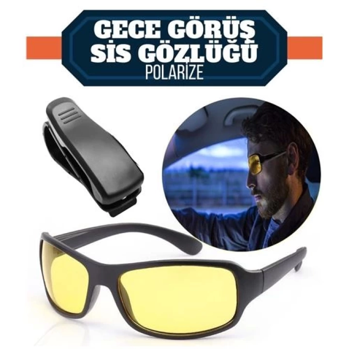 BFS  Gece Sürüş ve Sis Gözlüğü + Gözlük Tutucu Hediyeli