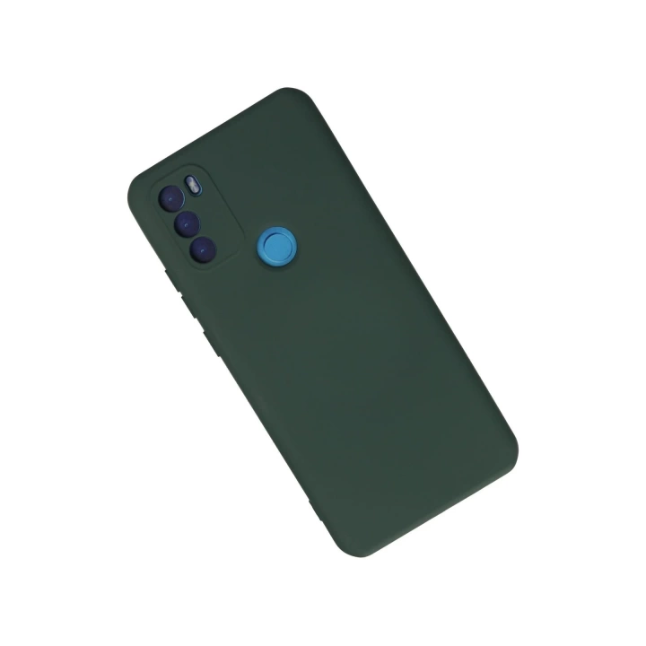 BFS  General Mobile GM 21 Plus Kılıf Nano içi Kadife Silikon - Koyu Yeşil
