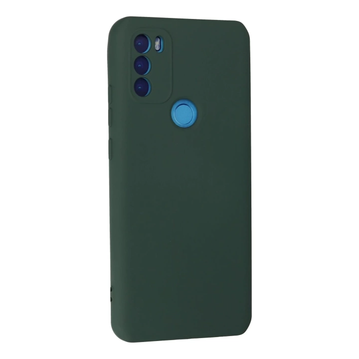 BFS  General Mobile GM 21 Plus Kılıf Nano içi Kadife Silikon - Koyu Yeşil