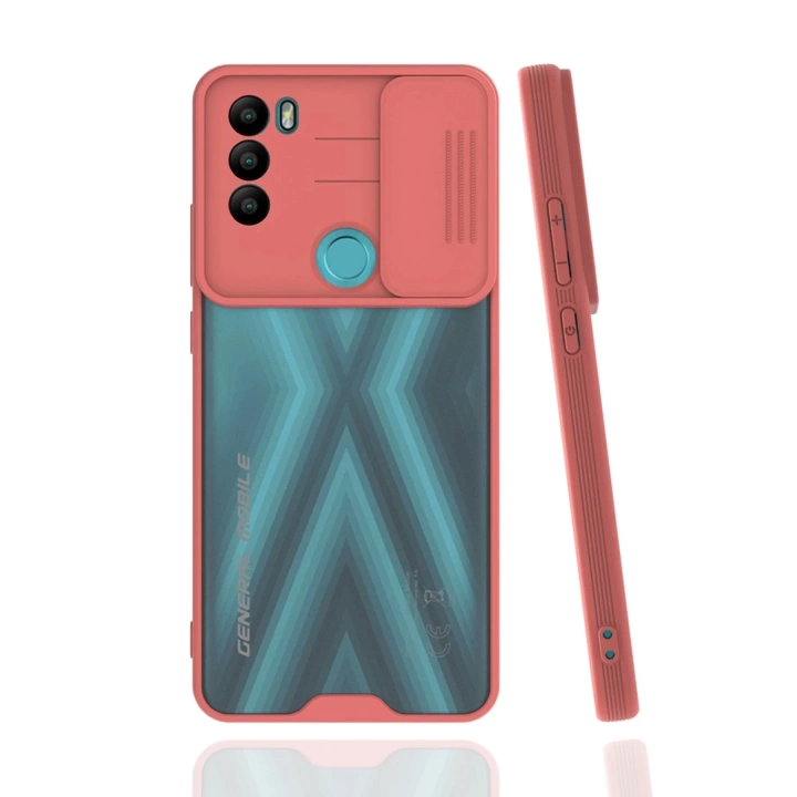 BFS  General Mobile GM 21 Plus Kılıf Platin Kamera Koruma Silikon - Pembe