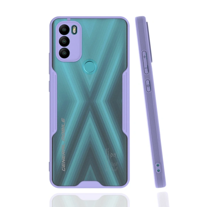 BFS  General Mobile GM 21 Plus Kılıf Platin Silikon - Lila