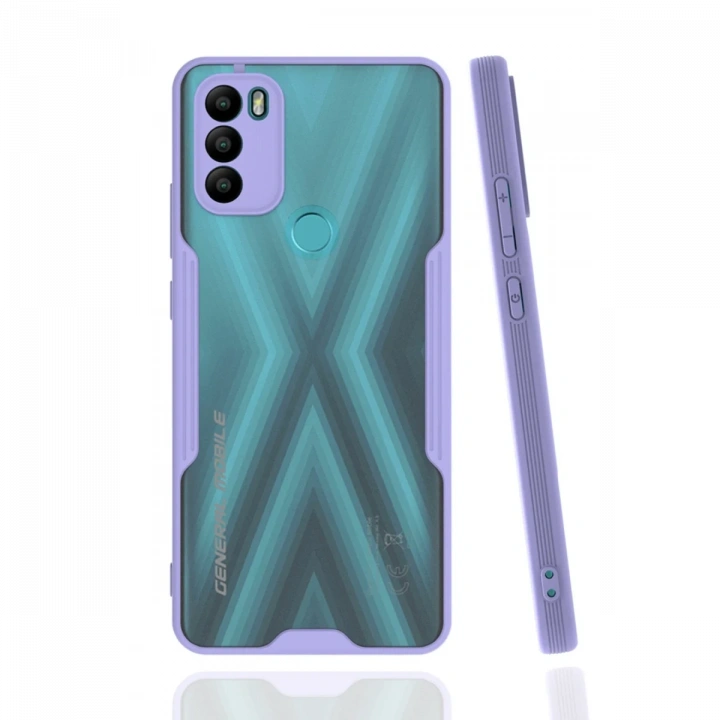 BFS  General Mobile GM 21 Plus Kılıf Platin Silikon - Lila