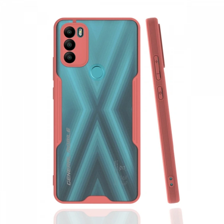 BFS  General Mobile GM 21 Plus Kılıf Platin Silikon - Pembe