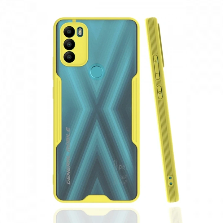 BFS  General Mobile GM 21 Plus Kılıf Platin Silikon - Sarı