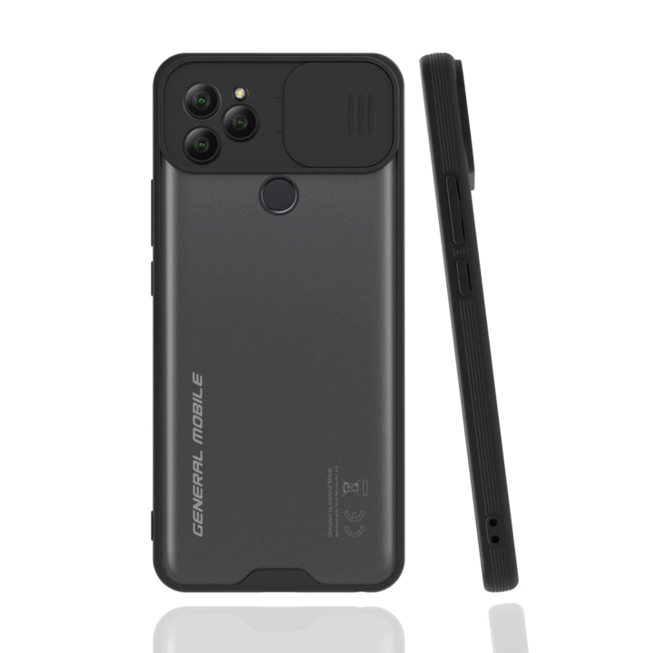 BFS  General Mobile GM 22 Kılıf Platin Kamera Koruma Silikon - Siyah