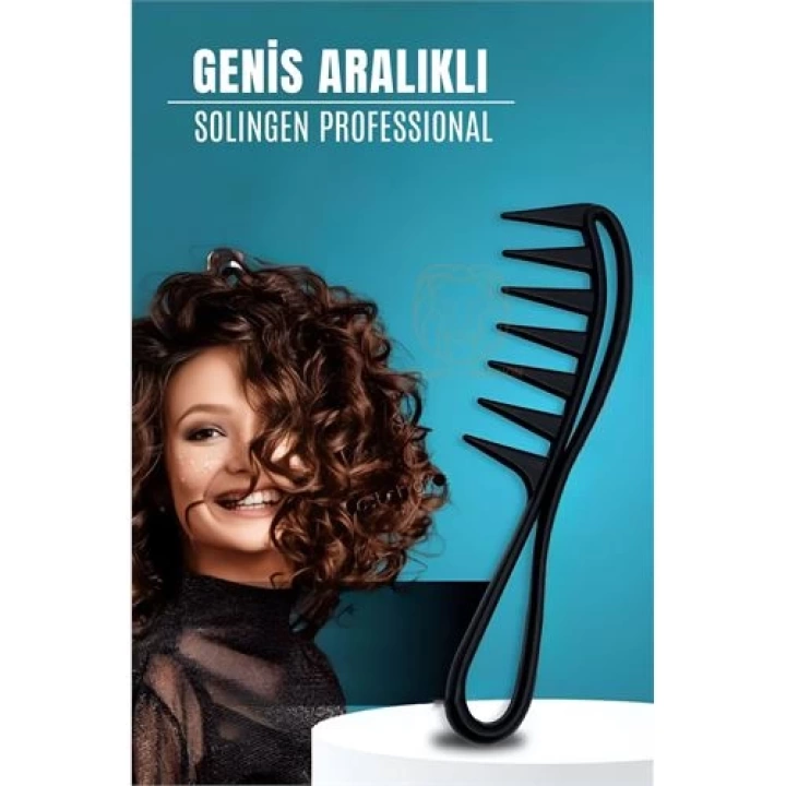 BFS  Geniş Dişli Stil Tarağı Karbon Solingen Professional