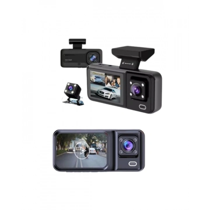 BFS Geri Görüş Destekli Full HD Araç Kamerası – Gelişmiş 3 Kameralı Kayıt Çözümü