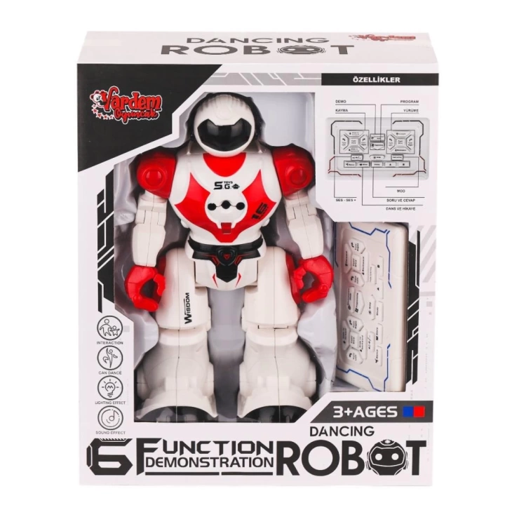 BFS   GGE-606-29 Kumandalı Işıklı Dansçı İnteraktif Robot -Vardem Oyuncak