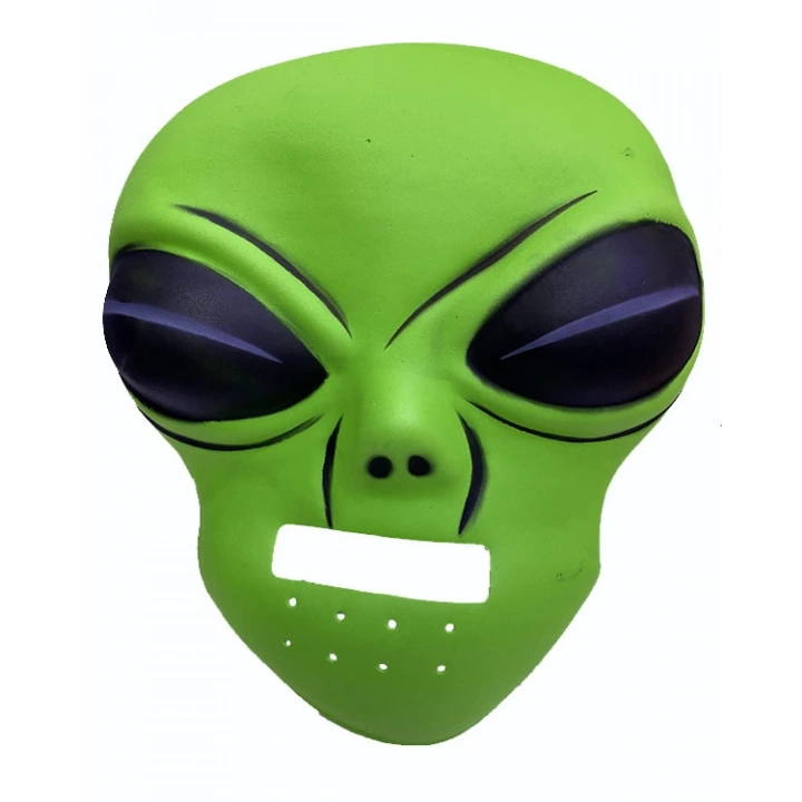 BFS  Ghoulish Productions Green Alien Mask 45x30 cm ( UZAYLI )