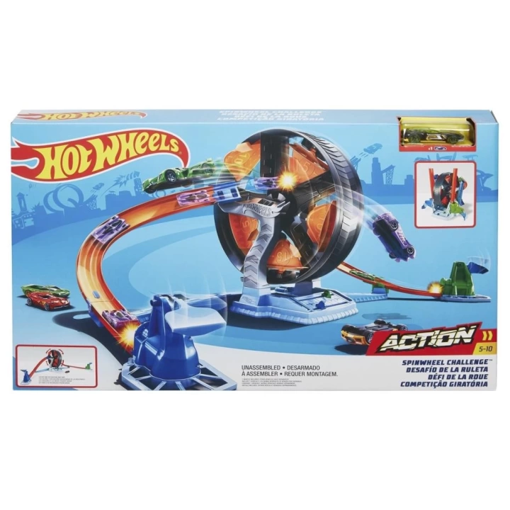 BFS  GJM77 Hot Wheels, Dönen Tekerlek Macerası Yarış Seti / 4-8 yaş