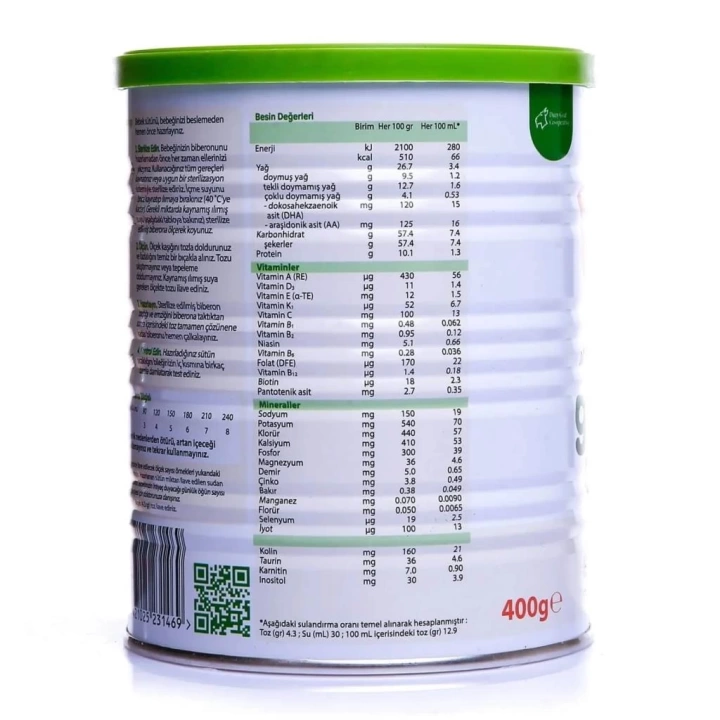 BFS   Golden Goat 1 Keçi Sütlü Bebek Sütü 0-6 Ay 400 Gr